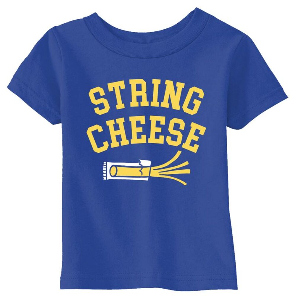 Toddler Funny T Shirts String Cheese Sarcastic Food Tee For Young Kids
